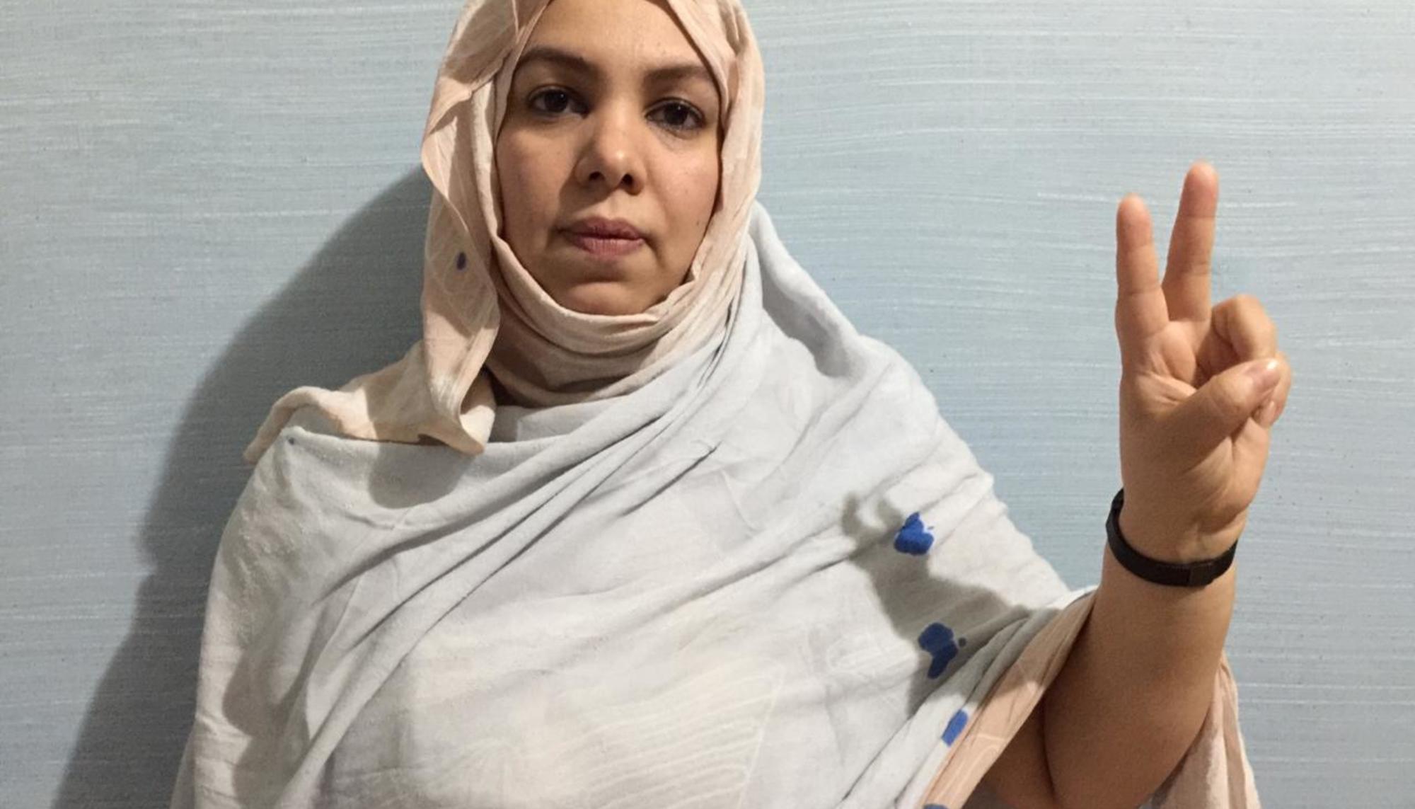 Mahfouda Lefkir, Durante la entrevista